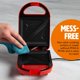 thumbnail image 4 of Mini sandwichera Tasty Hot de 600 W para sándwiches, color rojo, 4 of 7