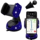 thumbnail image 1 of Soporte universal de cristal para teléfono de coche - Ajustable en 360 grados, seguro para el salpicadero, la rejilla de ventilación y el parabrisas - Compatible con todos los smartphones-Azul, 1 of 5