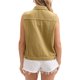 thumbnail image 3 of INSPIRE CHIC Chalecos de Mezclilla para Mujer con Botones Lavados para Regreso a Clases Chaquetas de Jean sin Mangas con Bolsillos Caqui L, 3 of 6