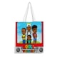 thumbnail image 1 of Jools TV Bolso de tela con estampado de lienzo para mujer, bolsa de compras reutilizable y estética, con cremallera interior, regalo para mujer,40*40cm., 1 of 6