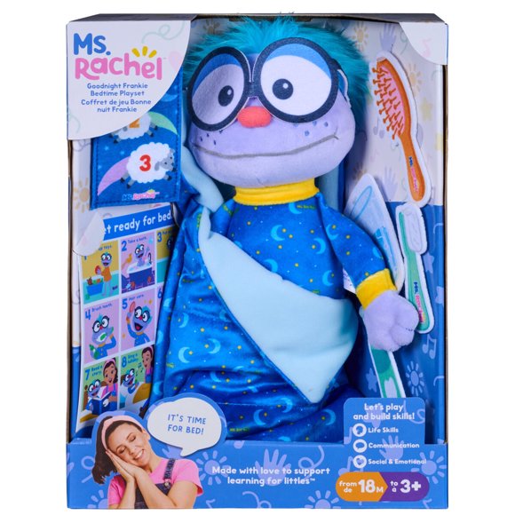 Set de juego Ms. Rachel Goodnight Frankie para dormir