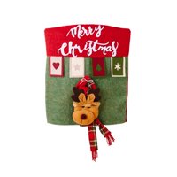 Magideal - Funda Para Silla Navideña, Contraportada Navideña, Lavable Y Extraíble Para El Hogar Funda Para Silla Navideña Para Vacaciones, Restaurante, Festival, Alce