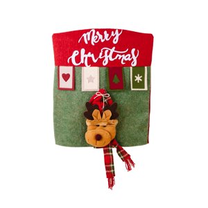 Magideal - Funda Para Silla Navideña, Contraportada Navideña, Lavable Y Extraíble Para El Hogar Funda Para Silla Navideña Para Vacaciones, Restaurante, Festival, Alce