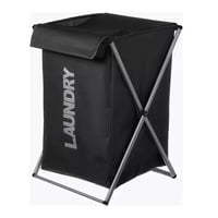 Citotools - Cesta Ropa Sucia Plegable Canasto De Tela Diseño Practico Color Negro