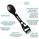 thumbnail image 2 of Be Prepared for Anything with our Stainless Steel 10-In-1 Multi-Function Spork - The Ultimate Outdoor Companion for Camping, Hiking, Picnics, Backpacking & Traveling!, 2 of 4