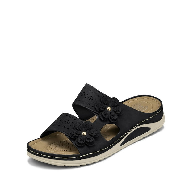Sandalia Estilo Chala Confort Taco Cuña Mujer Weide JN723