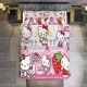 thumbnail image 1 of Comforter Set Queen Size Strawberry Hello Kitty Set with 2 Pillowcases for All SeasonsBedding Set 3pcs for Kids Boys Girls Bedroom Decor Bed Sheets, 1 of 5