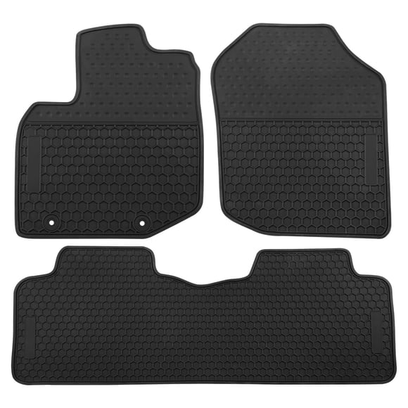 Alfombrillas de goma Lwope para Honda Fit 2009‑2013, negras