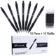 thumbnail image 2 of Plumas de gel Courise 30 unidades negras de punta media, 2 of 7