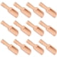 thumbnail image 2 of 12 cucharas pequeñas de madera para sal, cucharas de madera maciza para especias, hechas a mano, para miel, especias, azúcar, café, té, mermelada, mostaza, helado, leche., 2 of 6