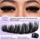 thumbnail image 2 of Extensiones de pestañas B&Q Fluffy Lash Clusters Volume 200D D Curl, 2 of 8