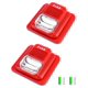 thumbnail image 1 of Alarma de incendio QWORK WD8912, 12/24 V DC, con cable, sonido y luz, paquete de 2, 1 of 8