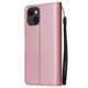 thumbnail image 2 of Funda Cartera para iPhone 15 con Tarjetero, Soporte y Cordón - Protección Oro rosa, 2 of 5
