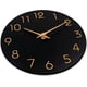 thumbnail image 2 of Reloj de pared moderno de 10 pulgadas, silencioso, funciona con pilas, de cuarzo, redondo, decorativo, para oficina, aula, escuela, negro, F175539, 2 of 5