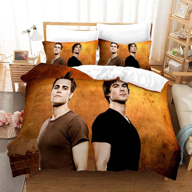 Supernatural SPN TV Play Quilt Duvet Cover Set Queen Bedroom Decor3-Piece Bedding Set