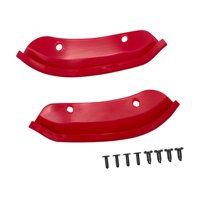 Magideal - 2 Piezas De Parachoques Delantero, Divisor De Labios, Alerón, Cubierta Protectora, Pieza De Repuesto, Accesorios Automotrices, Decoración Exterior, Rojo