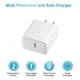 thumbnail image 3 of Cargador de pared de carga rápida USB C de 20 W, paquete de 3 para iPhone, 3 of 7
