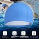 thumbnail image 5 of Gorro de natación de 2 piezas Gorro de natación con protección para los oídos Gorro de natación de PU con pelo de mayordomo Gorro de natación de entrenamiento para adultos, 5 of 6