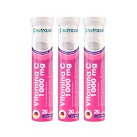 Nutrazul - Vitamina C 1000 Mg - Pack 3 Unidades.