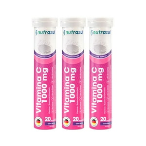 Nutrazul - Vitamina C 1000 Mg - Pack 3 Unidades.
