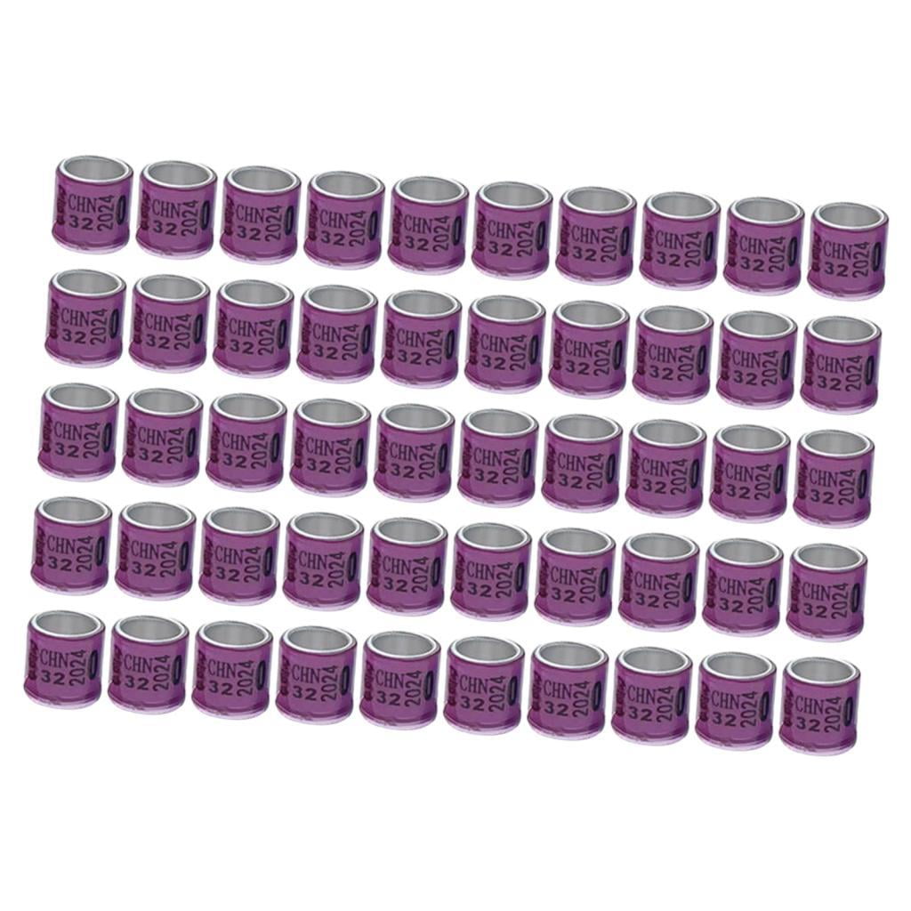 50x 2024 Anillos Para Patas De Paloma, Bandas Para Pies De Pájaro Para Canario Bantam Finch