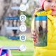 thumbnail image 5 of Invincible Fight Girl Botella de Agua con Tapa Pop Top de Un Toque, Acero Inoxidable, a Prueba de Fugas, para Deportes, Botella Infantil azul 12 oz, 5 of 6