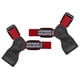 thumbnail image 1 of Correas de muñeca Versa Gripps Pro para levantamiento de pesas rojas y negras, 1 of 9