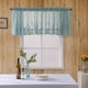thumbnail image 1 of Xiao Hua Cortina de Encaje con Bordado de Flores, Cortina Corta Translúcida con Hilo de Encaje, Adecuada para Decoración de Dormitorio y Cocina, Azul, 1 Pieza, 29.13 x 24.02 Pulgadas, 1 of 4