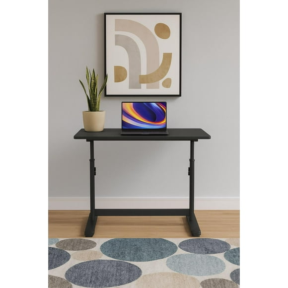 Escritorio con Altura Ajustable 80x60x63-86cm Funcional Bilbao Negro