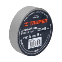 Truper - Huincha Aisladora 18Mm*18Mts Gris