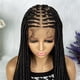 thumbnail image 4 of Pelucas Trenzadas para Mujeres Negras Transparentes HD Encaje Completo sin Nudo Caja Pelucas Trenzadas Trenza Trenzas de Maíz Trenzas de Encaje Sintético Pelucas Trenzadas con Cabello de Bebé Hechas, 4 of 10