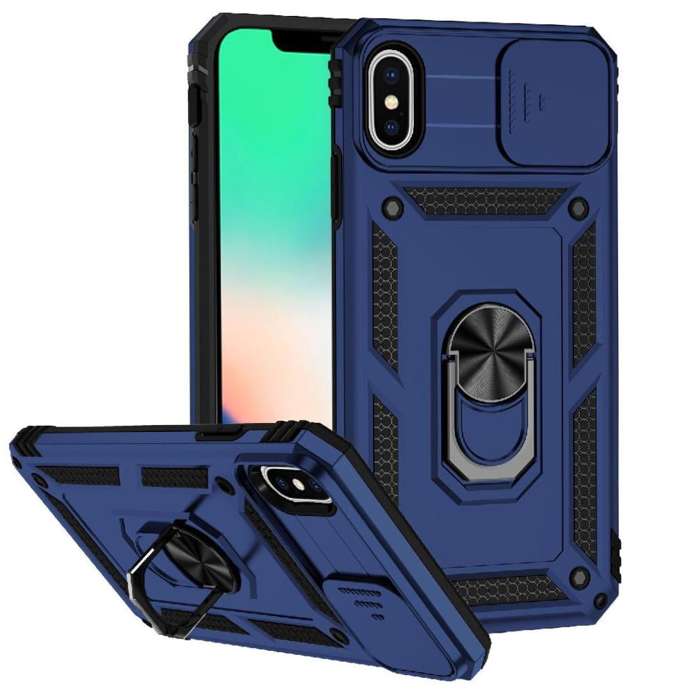 Estuche Gangxun Para Iphone Xs Max, Soporte Giratorio 360°, Estilo Mecánico Y Magnético