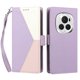 thumbnail image 3 of Cartera Plegable para Honor Magic6 Pro, PU Tricolor con Ranuras, Morado, 3 of 6