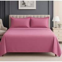 Atlas - Sábanas 1.5 Plazas Rosa