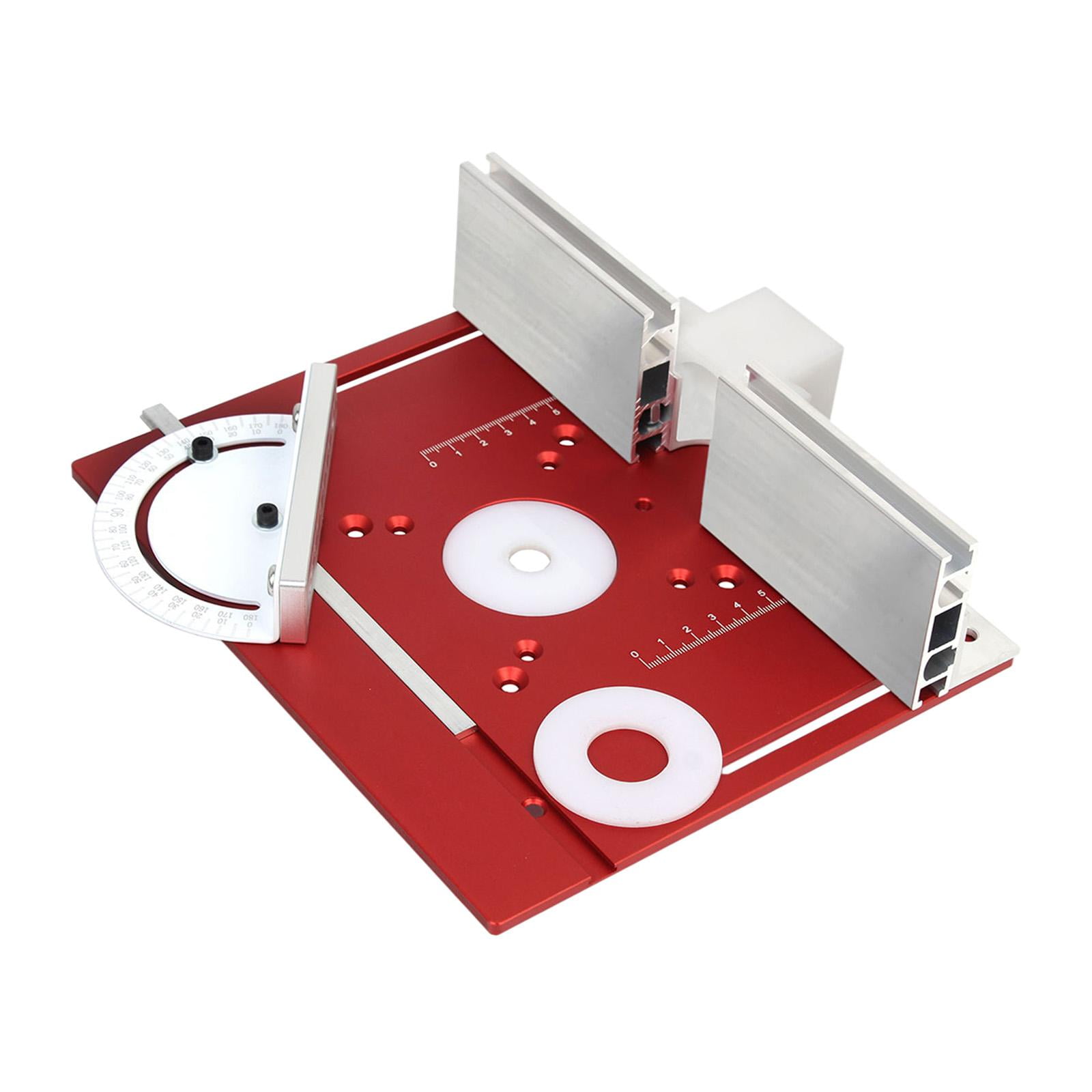 Magideal - Placa De Inserción De Mesa Enrutador, Mesa De Grabado, Fresado De Madera, Tablero Abatible Para Máquina De Corte, Enrutador, Herramienta De Carpinterí Rojo