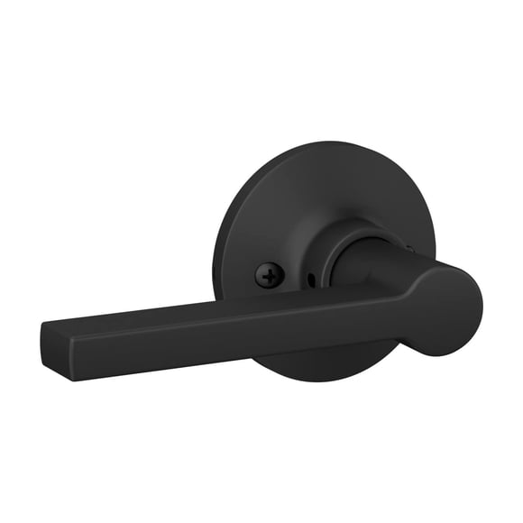 Cerradura falsa con manija de puerta Scout, palanca recta, color negro mate