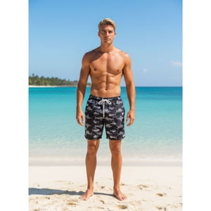 Likeshop - Traje De Baño Hombre Forro Malla Colores Diseño 006