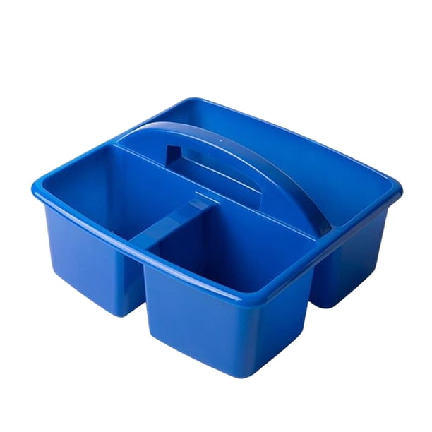 Compartimiento de escritorio Caddy Basket Multi Grid Clasificación Divisor Artesanía Organizador de almacenamiento para papelería Maquillaje Sala de Azul
