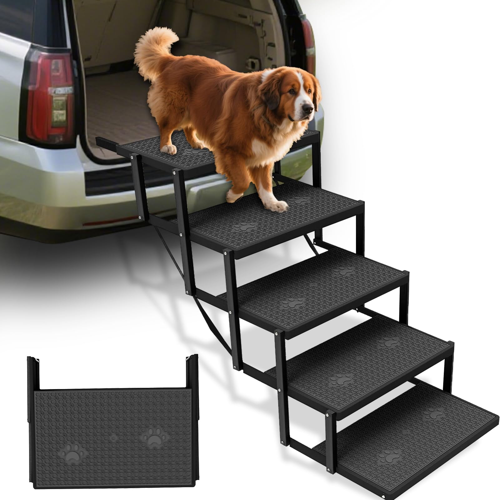 Escaleras para perro YACONA para auto con capacidad de carga mejorada