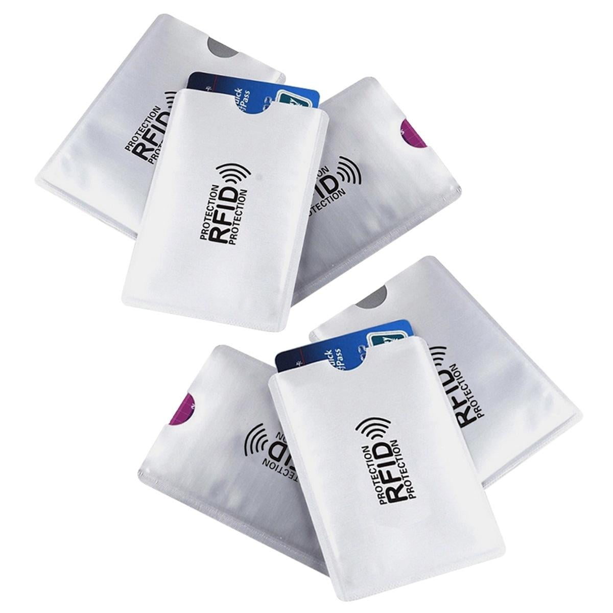 Millam - 6 Porta Tarjetas Fundas Pvc Anticlonación Gris