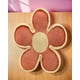 thumbnail image 3 of Cojin Decorativo En Forma De Flor Color Naranja Con Borde Beige, 3 of 4