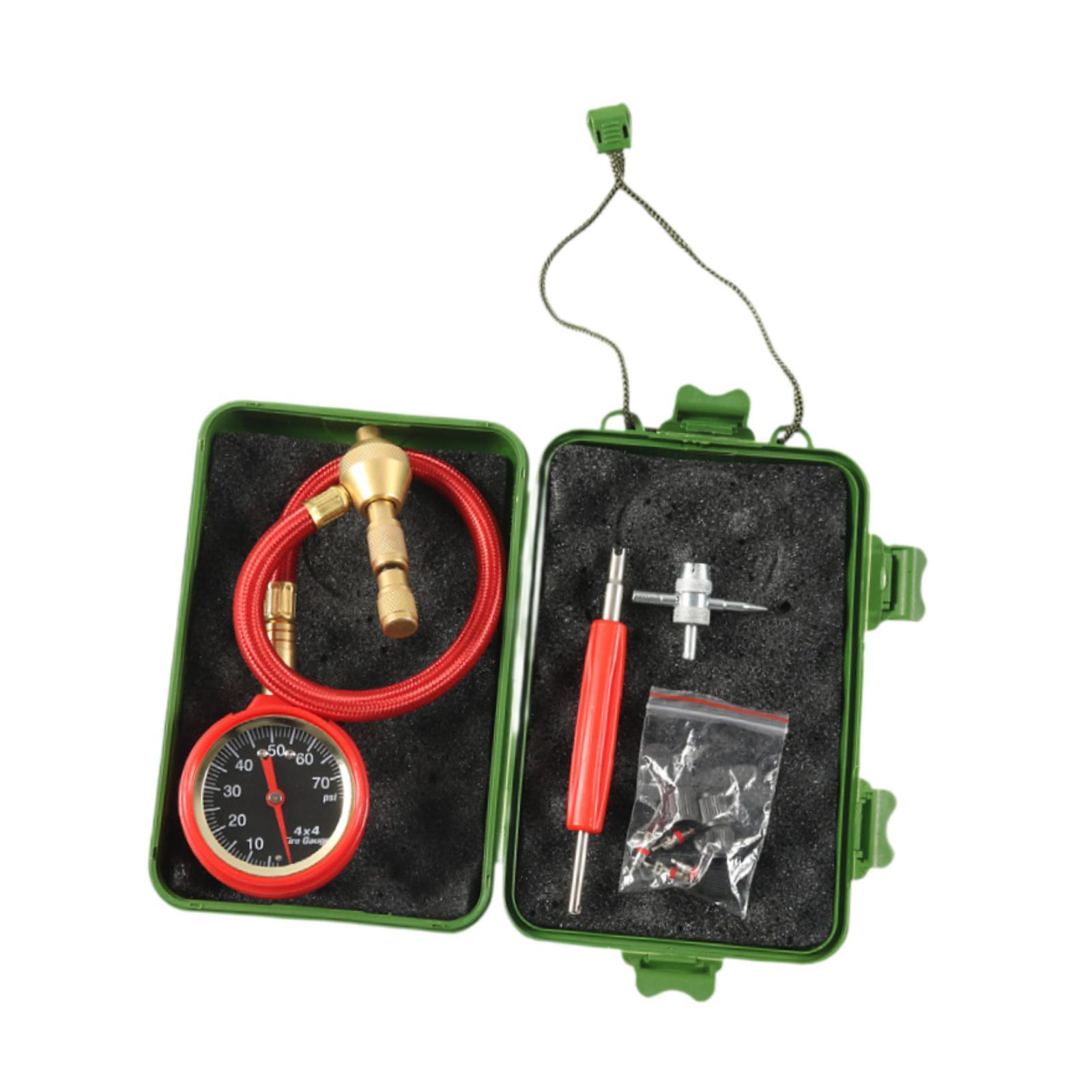 Magideal - Kit De Deflator De Neumáticos Análogos De Presión De Alto Rendimiento Premium Desinfectación De La Herramienta De Reparación De Desviación Rápidamente