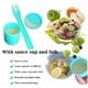 thumbnail image 4 of Juego de recipientes para ensalada fresca para llevar, vaso mezclador de ensalada Keep Fit con tenedor y soporte para aderezo, 4 of 5