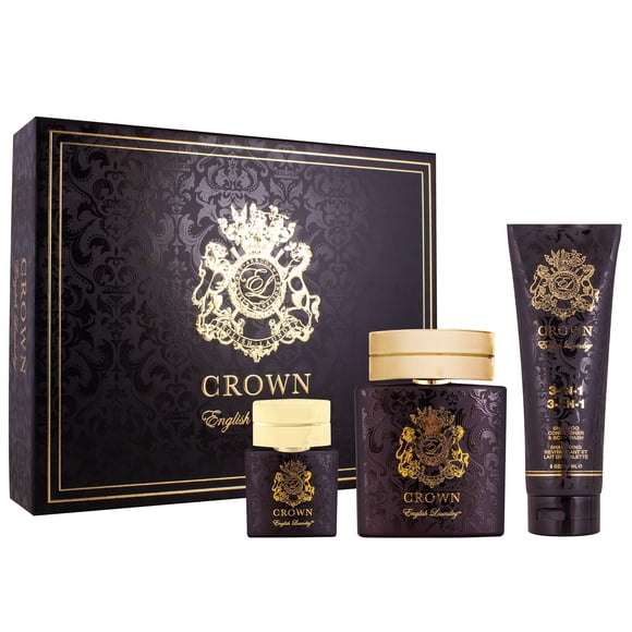Set de regalo de perfume English Laundry Crown de 3 piezas para hombre