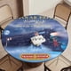 thumbnail image 5 of El Expreso Polar theme Fitted Round Tablecloths Elastic Edged Table Covers Waterproof Table Cloth For Kitchen Holiday Party Tables Decor 150cm, 5 of 6