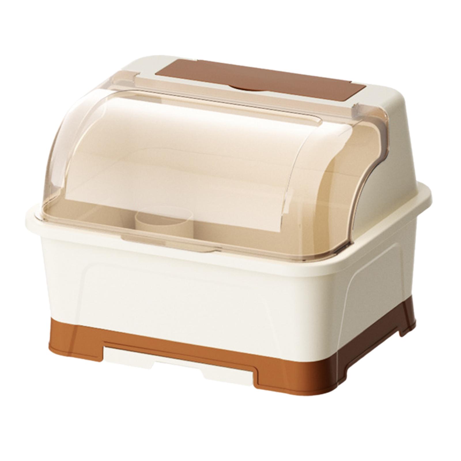 Magideal - Estante Para Secar Platos, Organizador De Vajilla, Ahorro De Espacio, Práctico Cuenco De Drenaje Extraíble Y Estante Para Platos Para El Hogar, Taza Y L