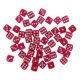 thumbnail image 2 of 50 Piezas De Dados De Punto De 6 Lados, Dados Digitales, Barra De Fiesta, Juego De Cartas, Accesorios, Rosa Roja, 2 of 3