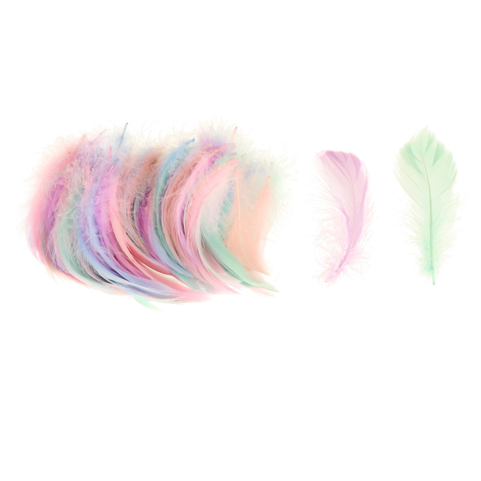 Bothyi - Plumas Coloridas De Plumas De Ganso De 200 Piezas Para Decoraciones De Fiestas De Festivales C