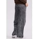thumbnail image 3 of Jeans Mujer Wide Leg Cinturón Gris Oscuro, 3 of 4