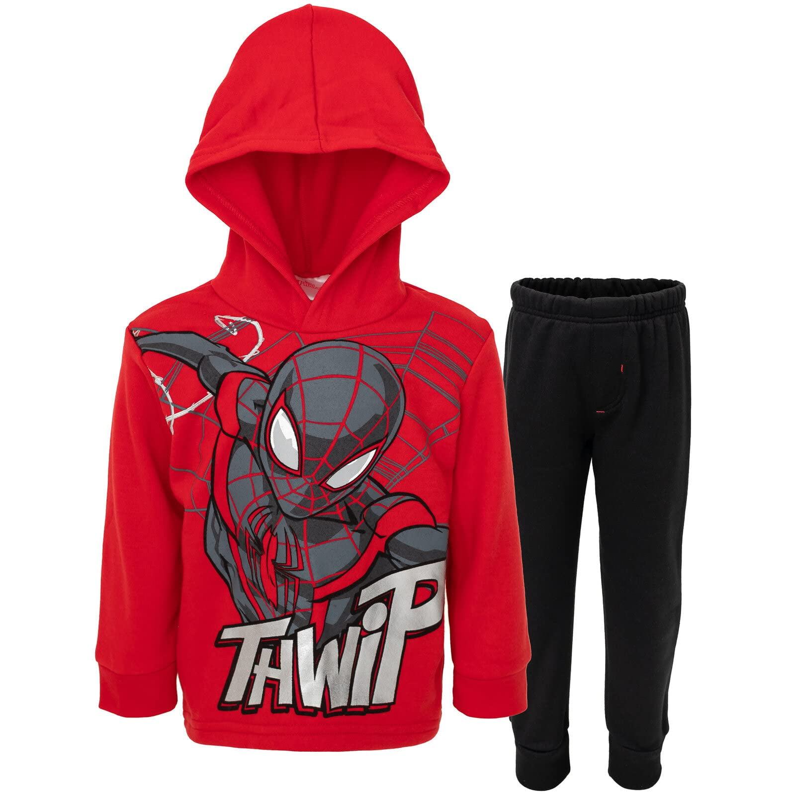 Conjunto De Buzo Y Pantalón De Polar De Spider-man Para Niños Marvel Rojo Talle 5